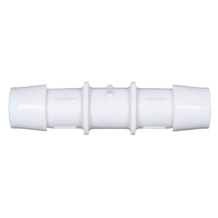 Cole Parmer Hose Barb Fitting, Straight Union, HDPE, Cleanroom, 3/8in ID; 10PK C0-6HDPE-QC